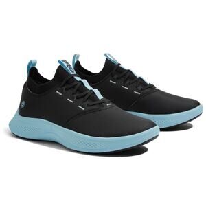 Timberland PRO A5YQB Women's Solace Slip on‎ Soft Toe Sneaker - Black/Blue-Sz:8